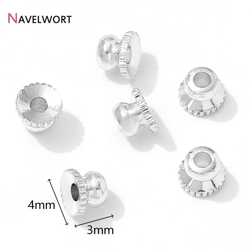 14K/18K Gold Plated Brass Metal Stripe Spacer Beads Separator For Beads Loose Beads For Bracelet Necklace Making Accessories