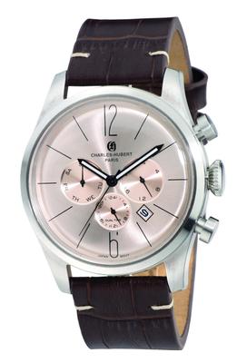 Charles Paris Dualzeit Datum Uhr Braun Hubert, 3959-RG Herren