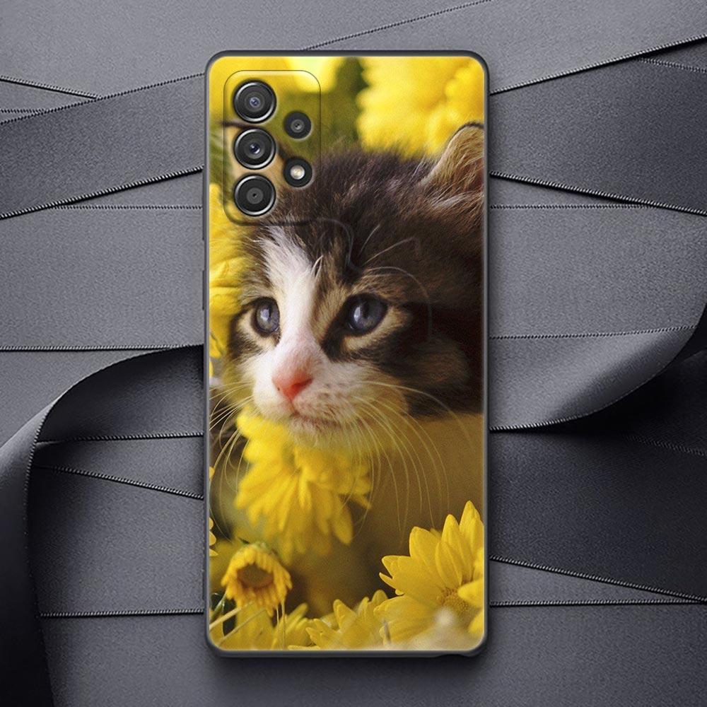 

Чехол для телефона Samsung Galaxy A32 A33 A31 A23 A22 A21S A13 A12 A11 A03 A01 5G, силиконовый милый чехол с рисунком кота, цветка, животного Samsung A01