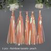 Party Unicorn Garland Rainbow Iridescent Tassel Garlands Paper Flower Wedding Decoration Birthday Baby Shower Party Decorations