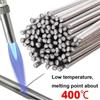 200pcs Low Temperature Easy Melt Welding Rods Universal Soldering Rod Aluminum Silver Cored Wires Solder Weld Bar Agent Kits