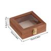 Wooden Keepsake Storage Box Multi-Purpose Cash Storage Organizer Necklace Display Case With Clear Acrylic Lid For Home