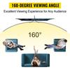 Tripod Projector Screen with Stand 70 Inch 16:9 4K HD Projection Screen Stand Wrinkle-Free Height Adjustable Portable Screen for Projector Indoor &
