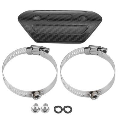 Motorcycle Exhaust Middle Pipe Heat Shield Link Tube Protector Cover Heel Guard