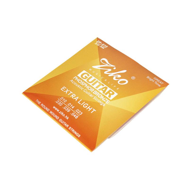 Stabilní výkon Ziko Akustické kytarové struny Hladký pocit Neoxidující struna Etnické trsací