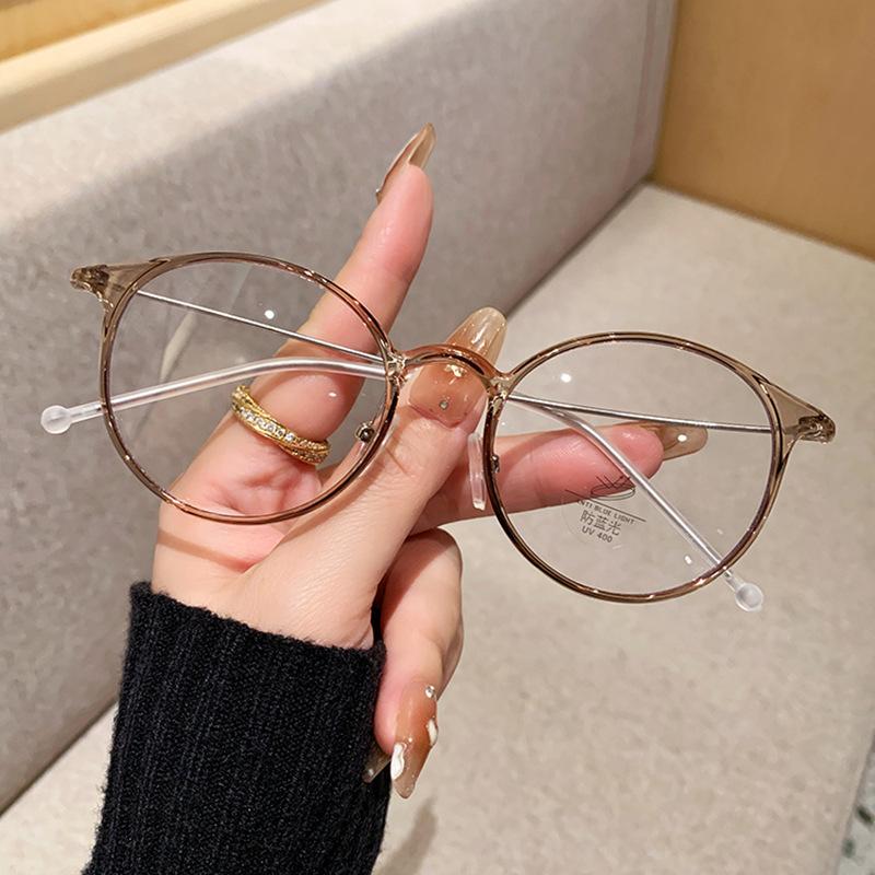 Ultra-light Retro Round Frame Glasses - Same Style For Both Men And Women, Highly Versatile And Fashionable9536