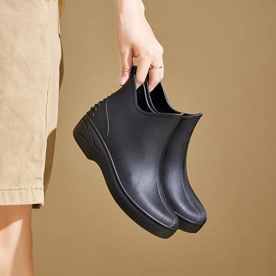 Rain Shoes Women's Short Rain Boots Water Boots Non-slip Fashion Water Shoes Rubber Shoes Waterproof Shoes
