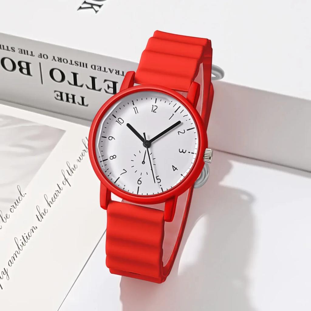 Fashion Jelly Color Women Watch Creative Wave Shaped Silicone Strap Quartz Wristwatch Girls Clock Gift Relogio Feminino Reloj