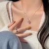 Unique design snowflake necklace women's sweater chain new high-end autumn and winter light luxury niche collarbone chain