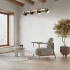 Decorative Pendant Light - BRAYTRON - BV02-00010 - 4xE27 - 23W - Black and Wood
