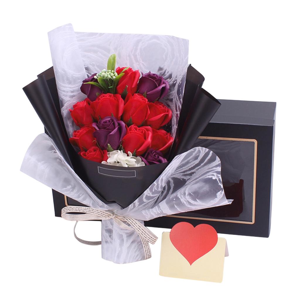 Finished Birthday Gift, Soap Flower, Qixi Festival  Gift Set, Rose Bouquet Gift Box, Birthday Present