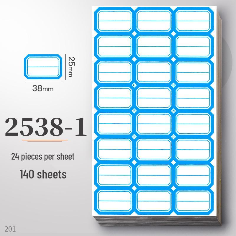 Waterproof Self-Adhesive Name Stickers for Books, Keys, and Notes