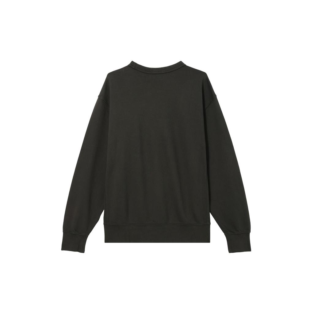 UNIQLO FW22 Solid Loose Fit Crew Neck Long Sleeve Sweatshirt Men sweatshirt Dark-Gray 452189-08