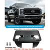 Front License Plate Frame For Ford F250 F350 F450 F550 Super Duty  2024 2025 2026 NO Drill Front Bumper License Plate Holder Mounting Bracket Cover