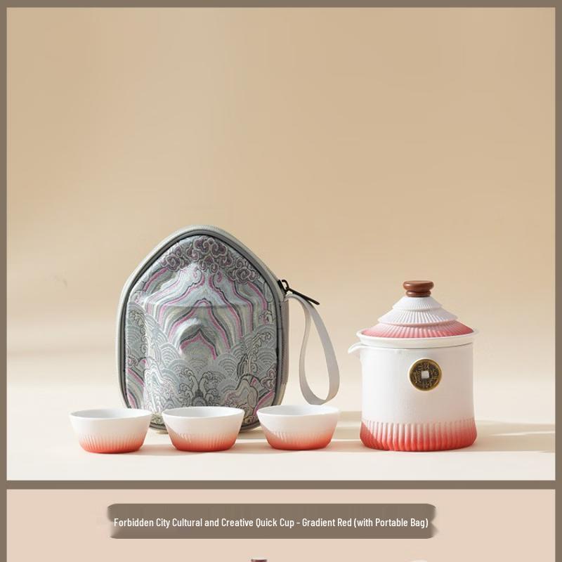 Forbidden City Creative Ceramic Travel Tea Set