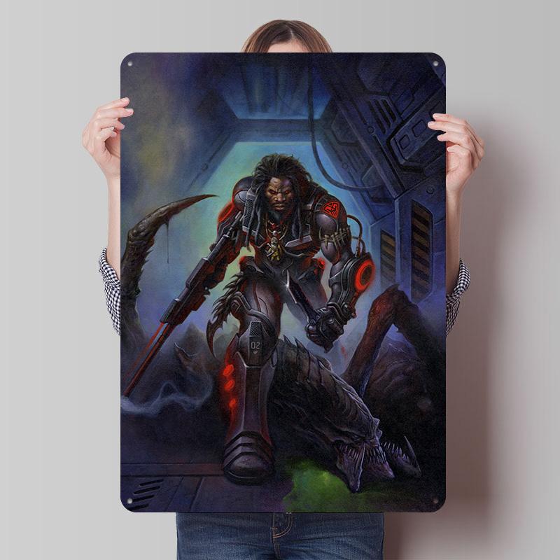 SStarCraft Tinplate Posters Customizable Wall Art Retro Vintage Metal Tin Signs for Decoration Home Decor Items House Interior