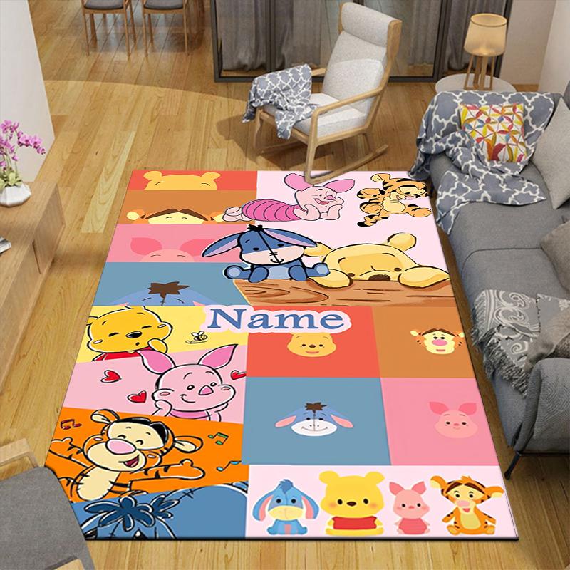 Custom 1Pc Pooh Friends Adventure Rug Office Carpet Indoor Outdoor Entrance Doormat Nonslip Soft And Comfortable Living Room D916366