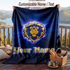 Custom Text Flannel Throw Blanket, Lightweight Cozy Bed Sofa BlanketWorld of Warcraft