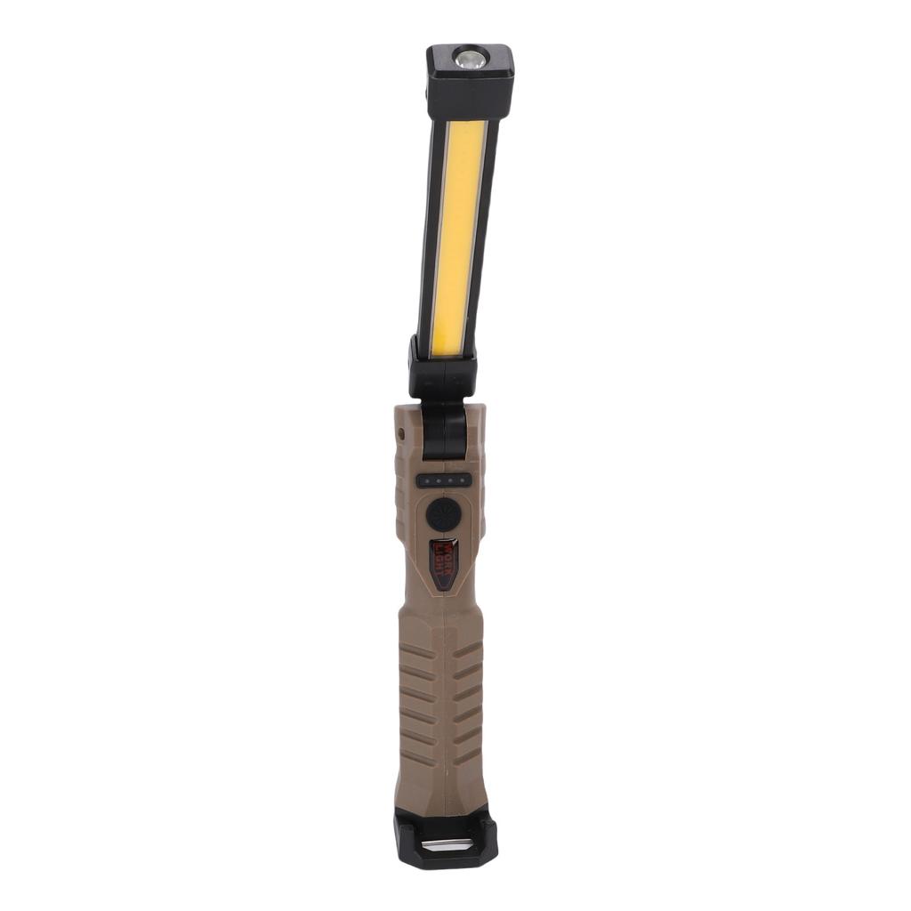 Magnetic LED Work Light with Retractable Hook Multifunction 360 Degree Rotating Rechargeable Flashlight for Vehicle Emergency Repair