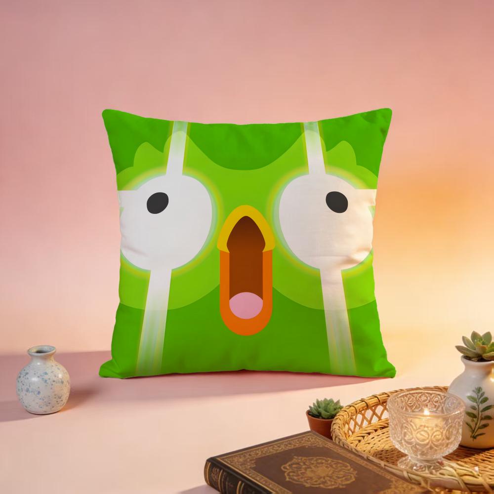 Popular DDuolingoed Cushion Cover Premium SkinFriendly Pillow Case MultiPurpose for Home Office Travel