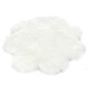 Plum Blossom Shape Soft Washable Carpet Floor Rug Warm Cushion Bedroom Mat Pad