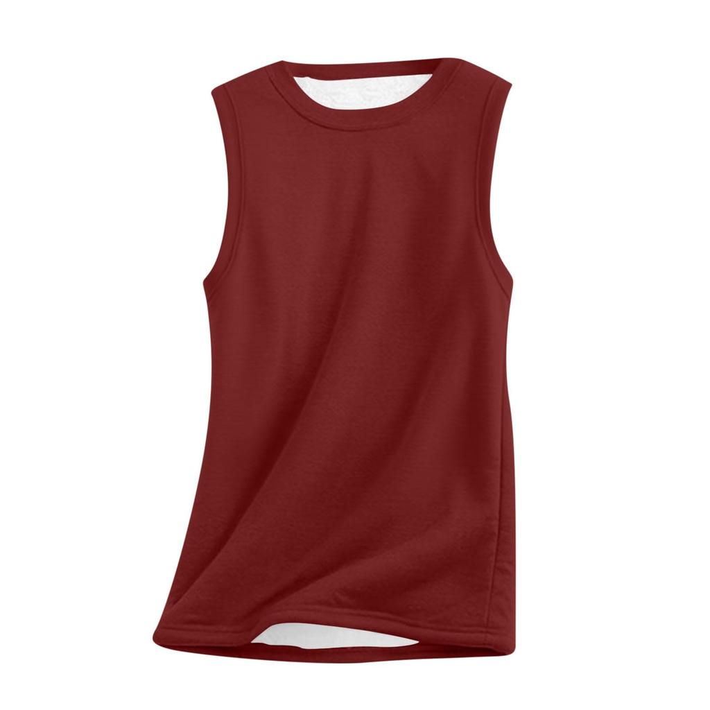 Fleece Vest For Women Trendy Warm Sleeveless Pullover Tops