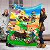 Personalized Custom Name Blanket - Animal Crossing Print Design,Blanket for Sofa,Bed,Travel,Camping - Soft and Warm, Great Gift