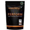 NAKPRO NUTRITION Perform Whey Protein Concentrate | 1kg Unflavoured | 26g Protein, Trustified Certified