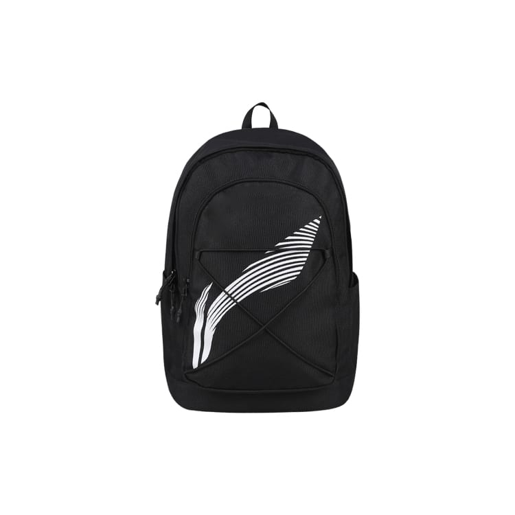 Li Ning Polyester Backpack Regular Unisex Black YBST181-1
