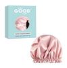 Feel Good Club Satin Haube Schlafmütze Wendbares Doppellagiges Design mit Elastischem Band für die Übernachtnutzung auf Locken Zöpfen Glatten Styles an