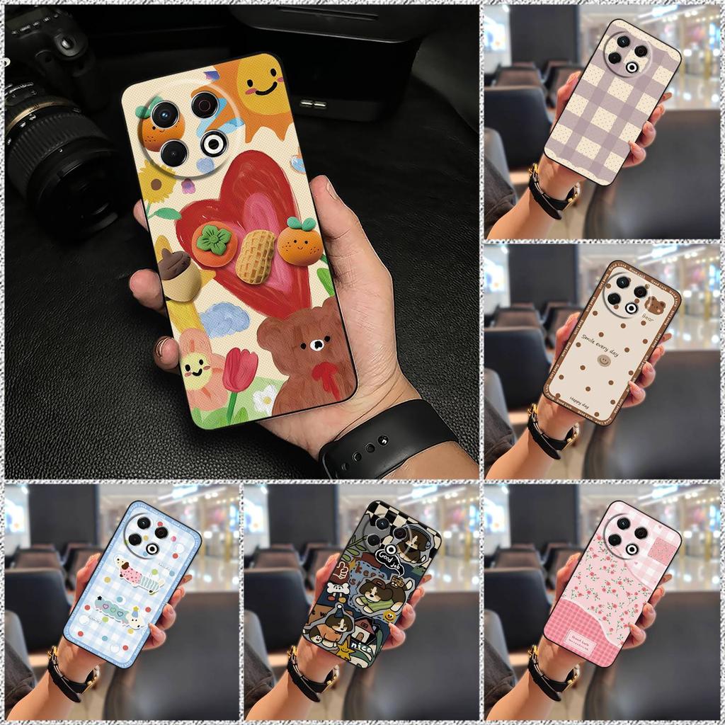 Protective Soft Case Phone Case For Tecno Spark30 Pro 4G/KL7 TPU Back Cover Animals Durable Anti-knock Full Wrap Cute