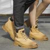 All-match Men Outdoor Sport Boots Autumn Winter Fashion Work Shoes Anti-slip Wearable Walking Basic Boots Handmade Men's Shoes