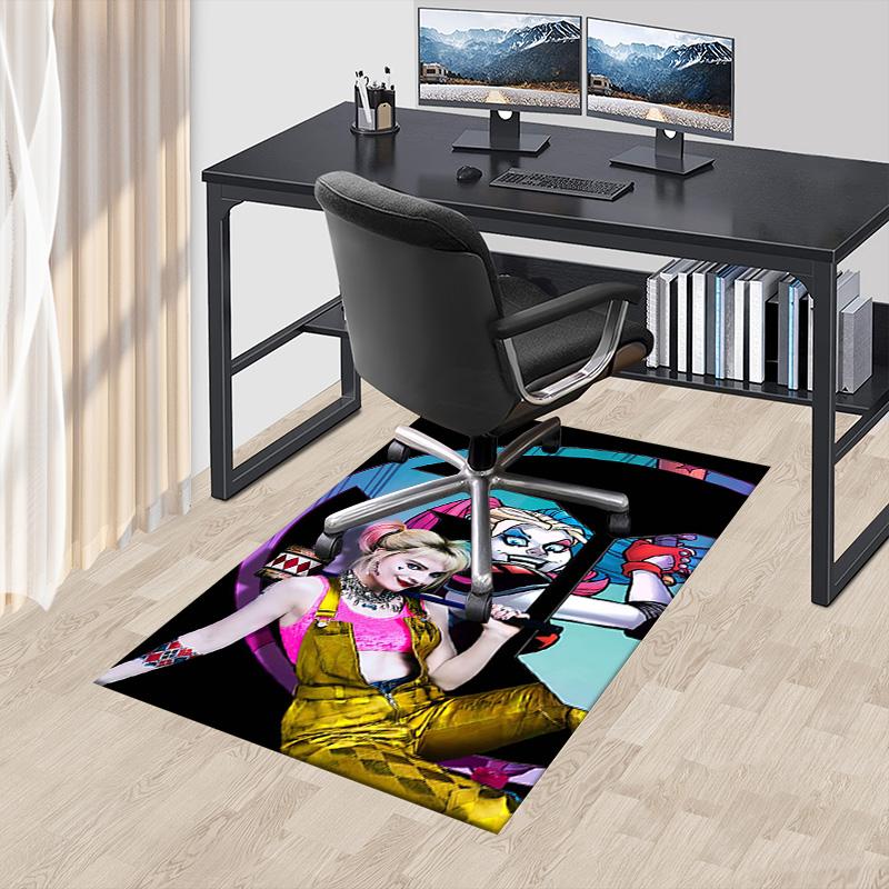 1pc Harley Quinns Wild Adventure Carpet for Playroom Bedroom Living Room Sofa Home Decor,kids Game Area Rug Non-slip Floor Mat Y826173