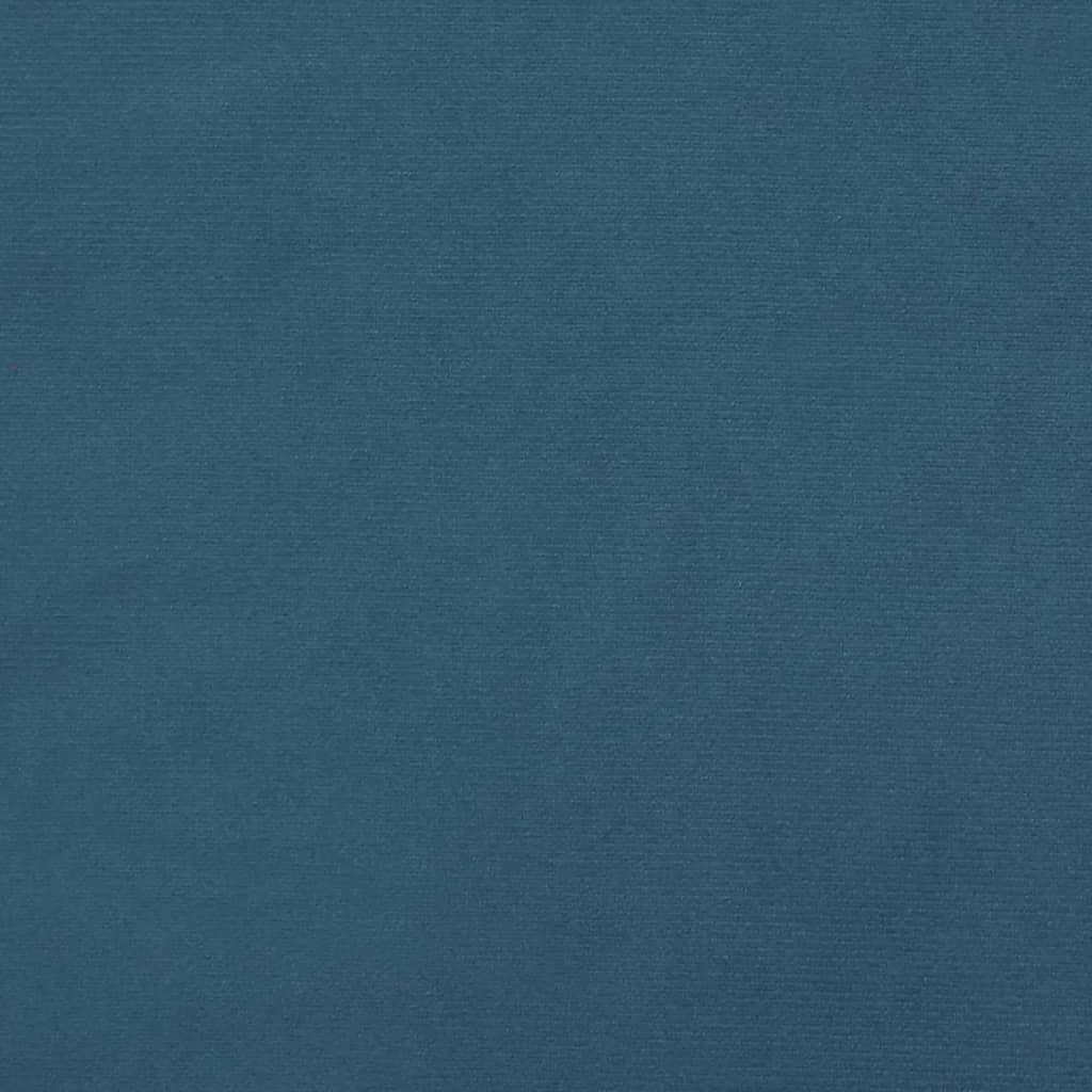 Bed Frame without Mattress Dark Blue 90 x 190 cm Velvet