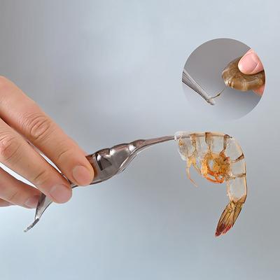 Schalentierschäler, Garnelenschäler, Werkzeugset für Meeresfrüchte, Schälwerkzeug für Garnelen, Hummer, Langusten, tragbarer Schalenschäler zum einfachen Schälen