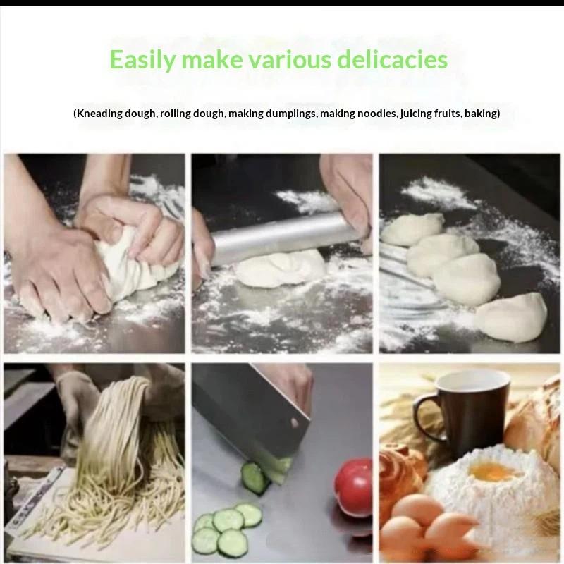 Tagliere da Cucina in Acciaio Inossidabile Antiruggine Resistente alla Muffa Per Cottura Impasto e Preparazione Quotidiana Cibo