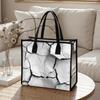 Cracked Pattern Casual Tote Bag Stylish Women Daily Use Shoulder Bag for Shopping Commute