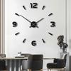 Creative Wall Clock Stickers Modern Brief Retro Wall Clock Living Room Aesthetic Kitchen Design Clocks Luxury Home Decoration
