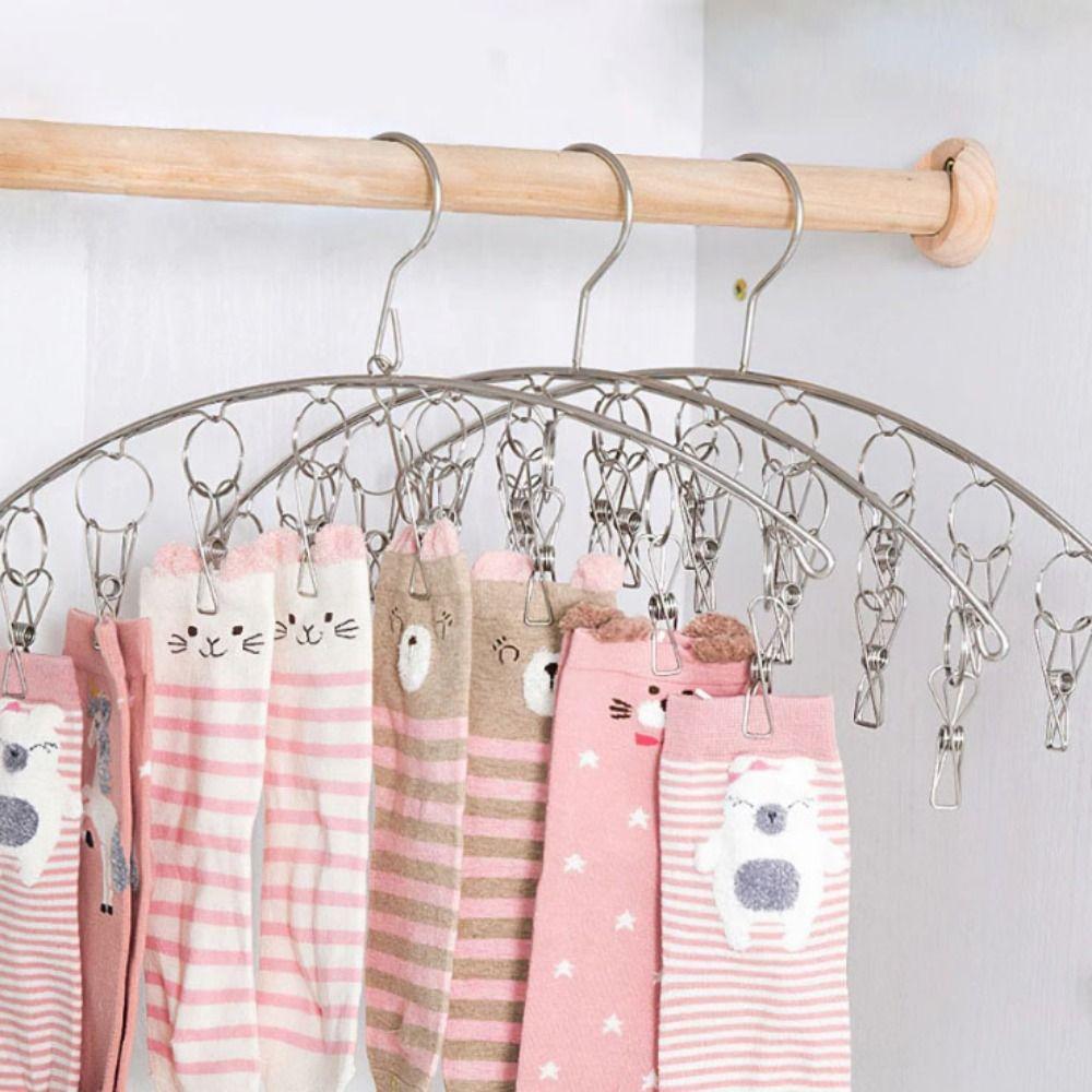 No Deformation Stainless Steel Hanger Strong Support Clothes Drying Hanger  Clothing Rack