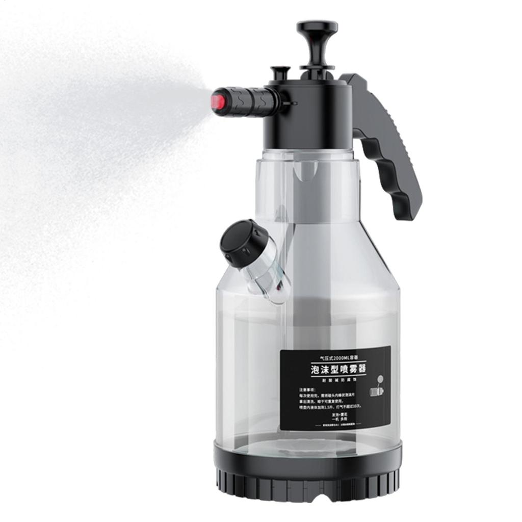 Watering Can 2L Foam Cannon For Pressure Washer Foam Sprayers Car Wash Spray Bottle Features Side-Opening Lid For Floor