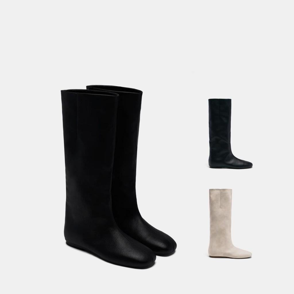 Height-Boosting Retro Tall Knight Boots for Women - 2026 Autumn Slimming Straight Leg Fashion Boots