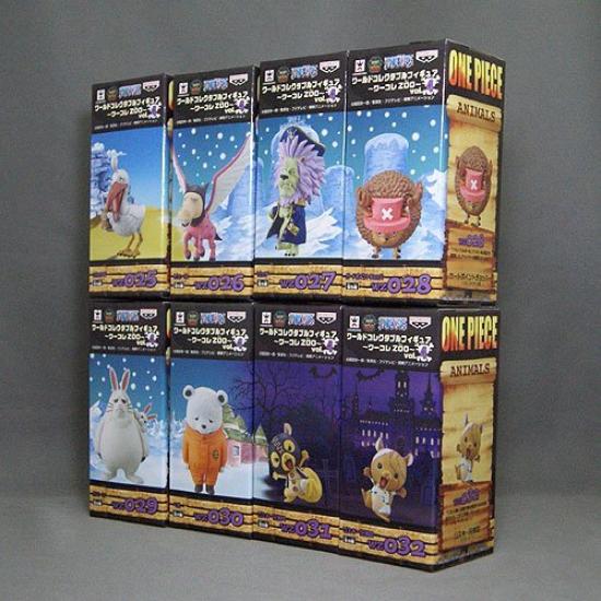 

One Piece World Collectible Figures Complete set of 8 ~Warcole ZOO~ vol.4