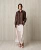 RE RHEE Satin Maxi Skirt Champagne