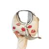 Shoulder Crossbody Fashion Bag With Cherry Print And Chain Design Daily For
