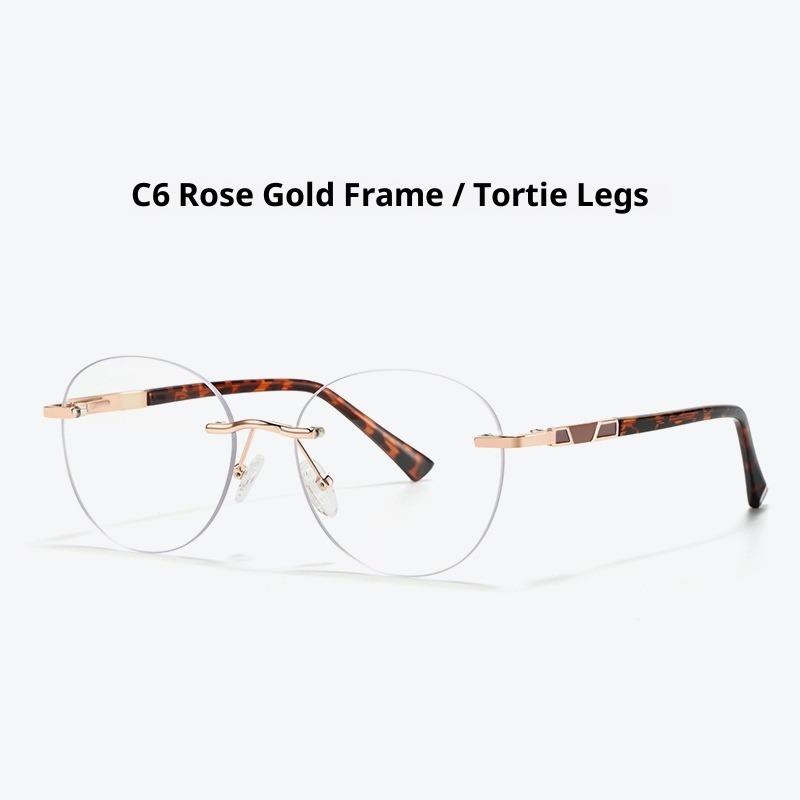 

Стильные безободковые квадратные/круглые очки для защиты от синего света для женщин, высококлассная и стройнящая оправа