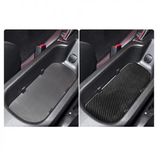 Carbon Fiber Armrest Storage Box Mat Cover For Subaru BRZ Toyota 86 2017-