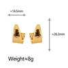 Women's U-Shaped Geometric Light Luxury Earrings - Elegant and Versatile Fashion Jewelry