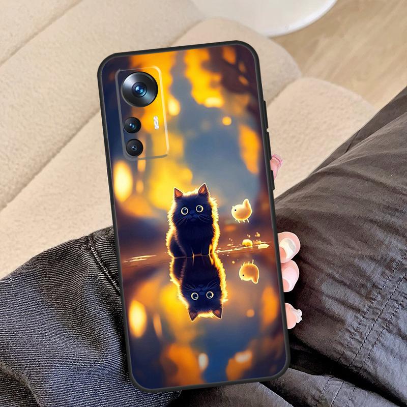 Funny Cute Cat For Xiaomi POCO C65 F5 X5 X4 X3 Pro F3 F4 M5s Mi 14 13 Pro 11T 12T 13T 12 Lite Phone Case