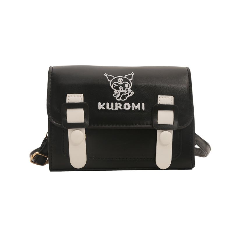 

Дизайнерская женская сумка-мессенджер Sense Bag, симпатичная контрастная цветная маленькая квадратная сумка чёрный