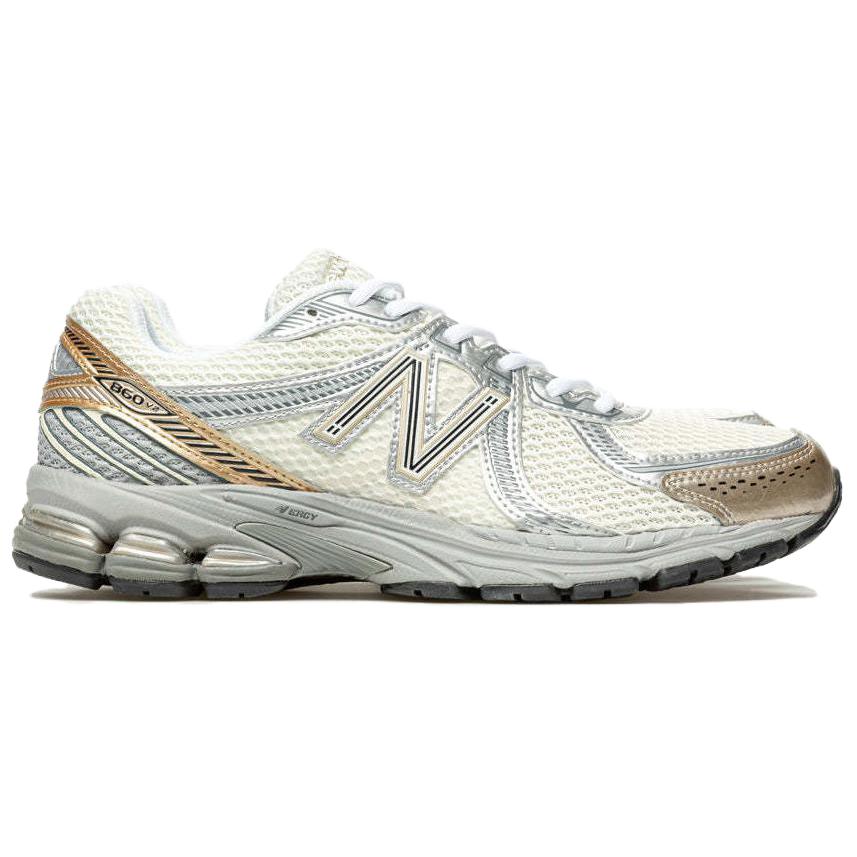 New Balance 860v2 Mořská sůl Zlatá metalická Unisex tenisky Krémová Přístavně šedá Stříbrná metalická ML860SG2